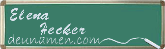 Elena Hecker Visitenkarte